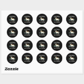Laten we gaan jagen ronde sticker (Vel)