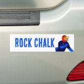 Laten we gaan jayhawk bumpersticker (Op auto)