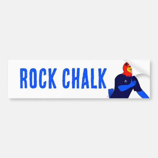 Laten we gaan jayhawk bumpersticker (Voorkant)