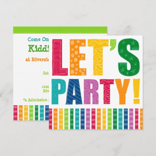 Laten we gaan. kaart (Voorkant / Achterkant)