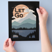 Laten we gaan kamperen, Camp gaan Flyer (Hand)