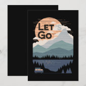 Laten we gaan kamperen, Camp gaan Kaart (Voorkant / Achterkant)