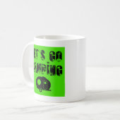 Laten we gaan kamperen - Fiberglass Egg Coffee Mok (Voorkant links)