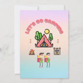 Laten we gaan Kamperen gepersonaliseerde kinderen  Kaart (Voorkant)