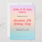 Laten we gaan Kamperen gepersonaliseerde kinderen  Kaart (Achterkant)