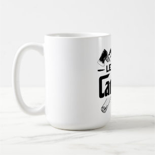 Laten we gaan kamperen, kamperen vibes koffiemok
