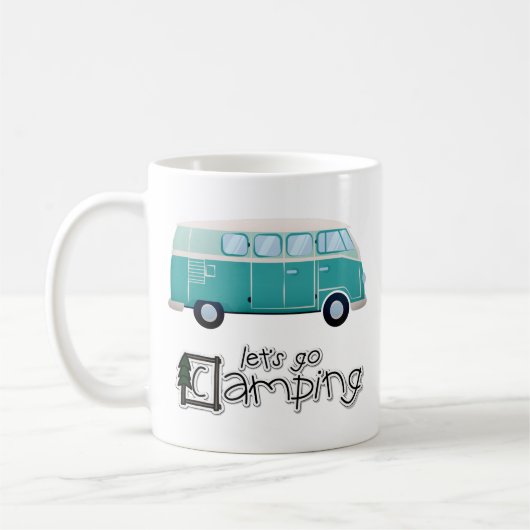 Laten we gaan kamperen koffiemok (Links)