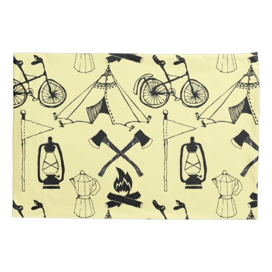 Laten we gaan kamperen kussensloop (Achterkant)