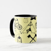 Laten we gaan kamperen met mok (Voorkant links)