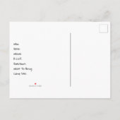 Laten we gaan kamperen, retro reizen monochroom uitnodiging briefkaart (Achterkant)