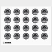 Laten we gaan kamperen ronde sticker (Vel)