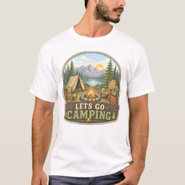 Laten we gaan kamperen T-shirt