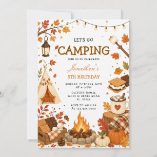 Laten we gaan kamperen Verjaardag S'mores Herfst B Kaart