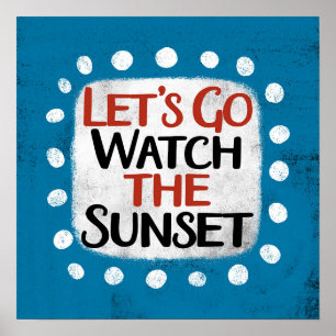 Laten we gaan kijken naar de Sunset Poster Wall Ar