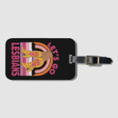 Laten we gaan lesbiennes LGBTQ Pride Maand Cowgirl Bagagelabel (Voorkant (horizontaal))