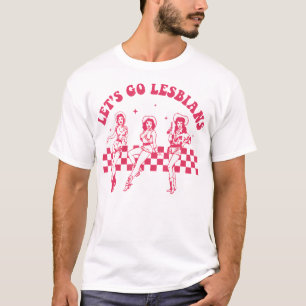 Laten we gaan lesbiennes subtiel lesbisch live lac t-shirt