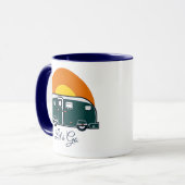 Laten we gaan! Leuke vintage camper RV Mok (Voorkant links)