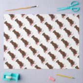 Laten we gaan! Loop Flat-Coated Retriever-hond (le Tissuepapier (Craft)