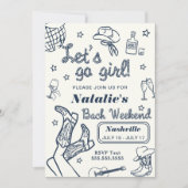 Laten we gaan, meid, Nashville vrijgezellenfeest r Kaart (Voorkant)