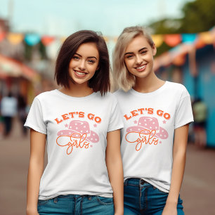 Laten we gaan Meiden Cowboyhoed Bachelorette T-shirt