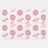 Laten we gaan Meiden Disco Cowgirl vrijgezellenfee Inpakpapier Vel (Voorkant 3)