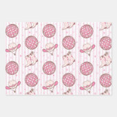 Laten we gaan Meiden Disco Cowgirl vrijgezellenfee Inpakpapier Vel (Voorkant)