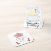 Laten we gaan Meiden Disco Cowgirl Vrijgezellenfee Kartonnen Onderzetters (Insitu)