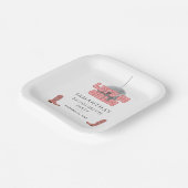 Laten we gaan Meiden Disco Cowgirl vrijgezellenfee Papieren Bordje (Gebogen)