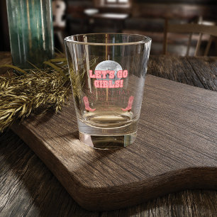 Laten we gaan Meiden Disco Cowgirl Vrijgezellenfee Shot Glas