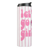 Laten we gaan Meiden Disco Cowgirl vrijgezellenfee Thermosbeker (Gedraaid links)