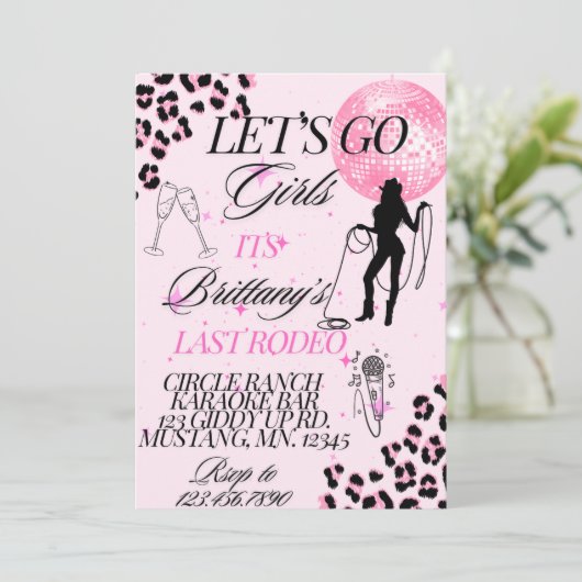 Laten we gaan, meiden kaart (Staand voorkant)