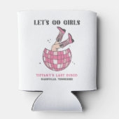 Laten we gaan Meiden Roze Bachelorette Feestje Blikjeskoeler (Achterkant)