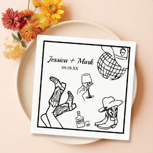 Laten we gaan Meisje Nashville Bachelorette Party Servet