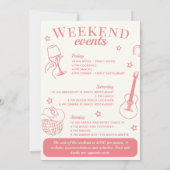 Laten we gaan meisje Nashville vrijgezellen uitje Kaart (Achterkant)