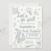 Laten we gaan meisje Nashville vrijgezellen uitsta Kaart (Voorkant)