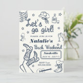 Laten we gaan meisje Nashville vrijgezellen uitsta Kaart (Staand voorkant)