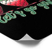 Laten we gaan Meisjes Bachelorette-feest Aardbeien Poster (Hoek)