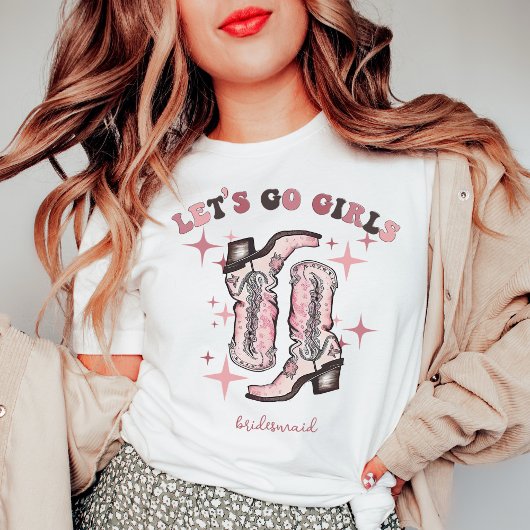 Laten we gaan meisjes Bachelorette Party Bridal Cu T-shirt