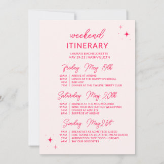 Laten we gaan Meisjes Bachelorette Weekend Route Kaart