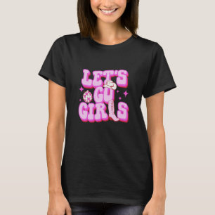 Laten we gaan Meisjes Cowgirl Laars Land Westers Z T-shirt
