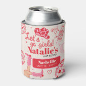 Laten we gaan meisjes cowgirl laatste rodeo vrijge blikjeskoeler (Blikje Voorkant)