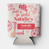 Laten we gaan meisjes cowgirl laatste rodeo vrijge blikjeskoeler (Voorkant)