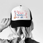 Laten we gaan meisjes cowgirl laatste rodeo vrijge trucker pet<br><div class="desc">Ja, cowgirls! Maak je klaar om je laatste rodeo in stijl te rocken met onze Let's Go Girls Cowgirl Last Rodeo Bachelorette Trucker Hat! Het is de perfecte accessoire voor uw westerne avontuur in rood, wit en blauw land, boordevol met alle belangrijke kenmerken om uw vrijgezellenfeest onvergetelijk te maken. Gemaakt...</div>