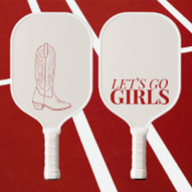 Laten we gaan meisjes cowgirls Pickleball Paddle
