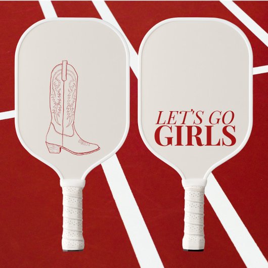 Laten we gaan meisjes cowgirls Pickleball Paddle