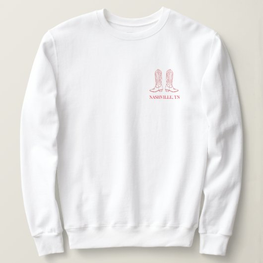 Laten we gaan meisjes crewneck. Aangepast aan de s Trui (Design voorkant)