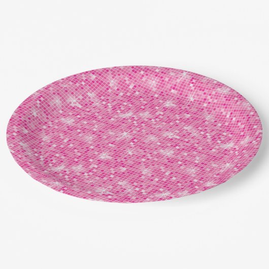 Laten we gaan meisjes roze cowgirl verjaardagsfees papieren bordje (Gekanteld)