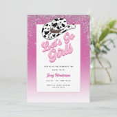 Laten we gaan Meisjes Roze Weekend Bachelorette Pa Kaart (Staand voorkant)