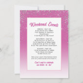 Laten we gaan Meisjes Roze Weekend Bachelorette Pa Kaart (Achterkant)