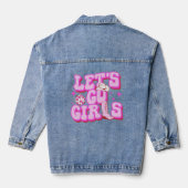 Laten we gaan meisjes roze Western Denim Jacket (Achterkant)